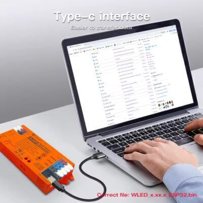 Gledopto GL-C-016WL-D Controler Bandă Luminoasă WLED RGBIC cu Microfon Mod DIY Port USB-C