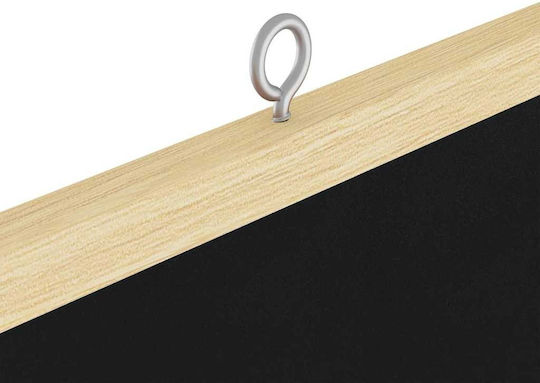 Chalk Board Black 80 X 1.4 X 80 Cm Solid Pine Wood 42015928