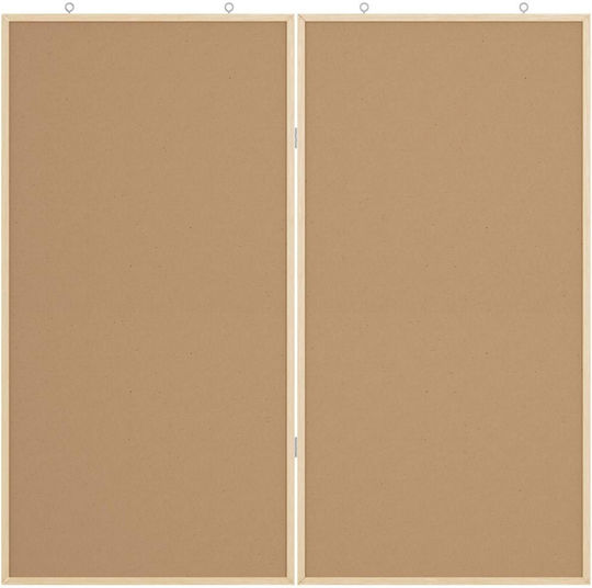 Chalk Board Black 100 X 1.4 X 100 Cm Solid Pine Wood 42015929
