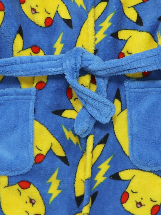 Kids' Robe Winter Fleece Coral, Blue Pokémon