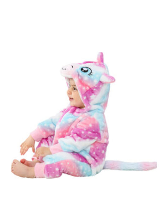 Pink Baby Детска цяла пижама Зимна Кадифена Pink
