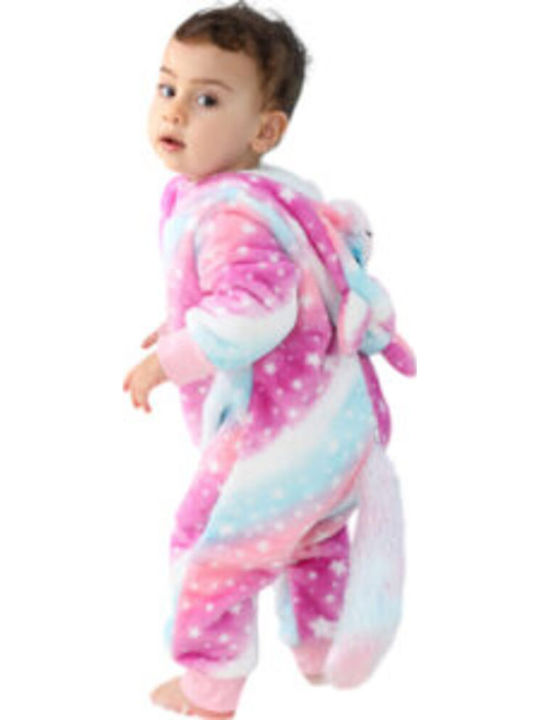 Pink Baby Детска цяла пижама Зимна Кадифена Pink