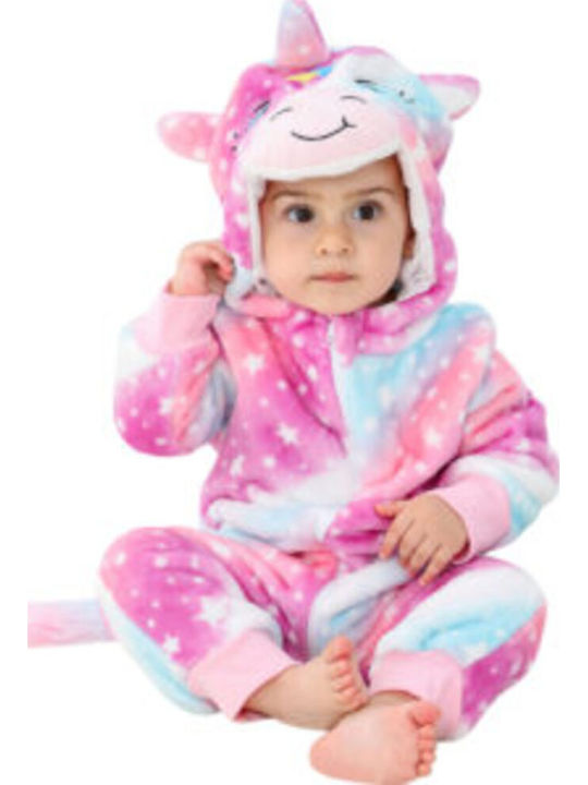 Pink Baby Детска цяла пижама Зимна Кадифена Pink