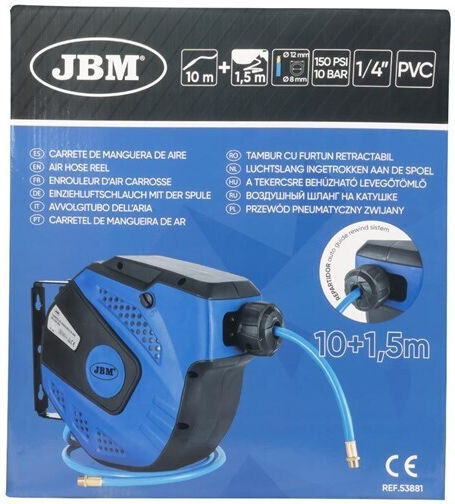 JBM 53881 Luftschlauch 11m mit Rolle