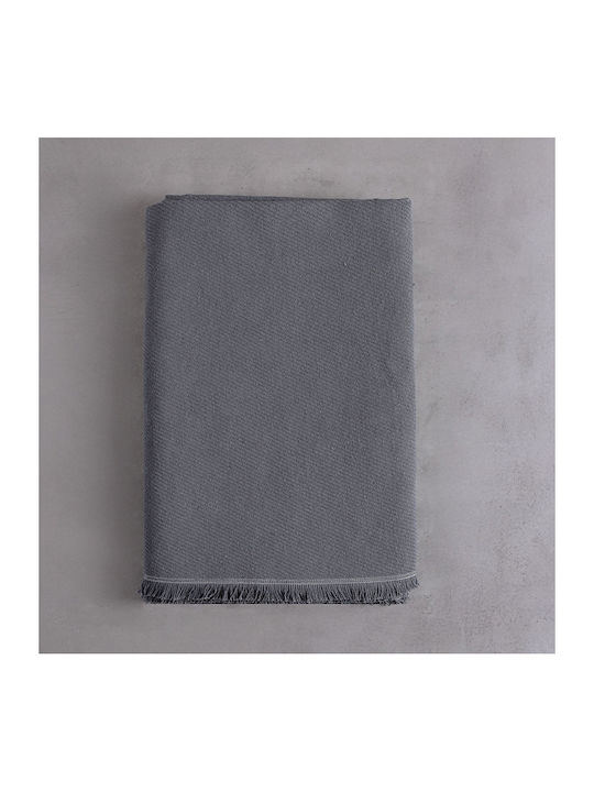 Rythmos Rythmos Dreisitzer-Sofa Wurf Jacquard 180x280cm Grau