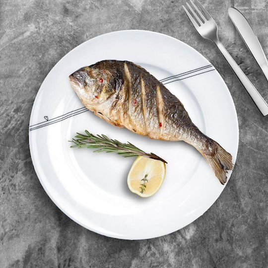 Orion Plate Shallow made of Porcelain White with Diameter 27cm Orion Plate Shallow made of Porcelain White with Diameter 27cm
