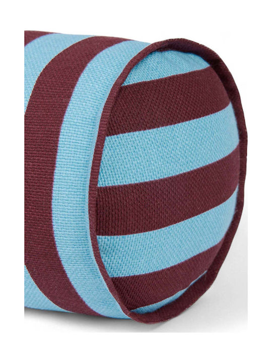 Kinder Wurfkissen Zylinderförmiges Burgundy Blau Streifen