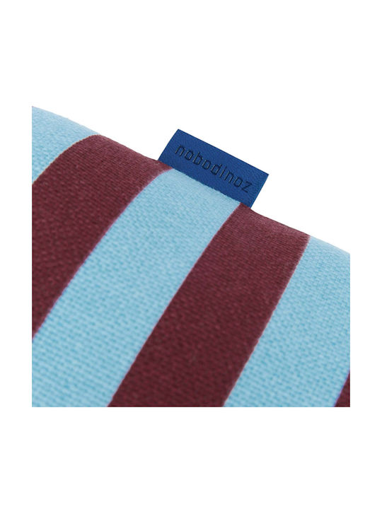 Kinder Wurfkissen Zylinderförmiges Burgundy Blau Streifen