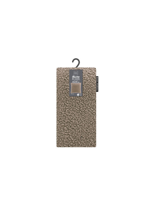 Douceur d'Intérieur Față De Pernă Din Lână Fleece Culoarea Nisipului 40x40 Cm