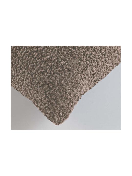 Douceur d'Intérieur Față De Pernă Din Lână Fleece Culoarea Nisipului 40x40 Cm