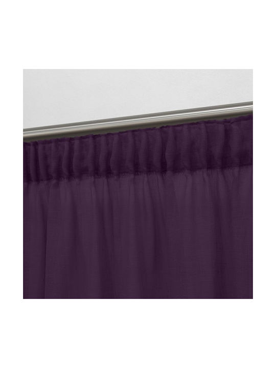 Lino Home Vorhang mit Bleistiftfalten 1010 Lila 295x300cm