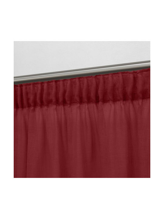 Lino Home Vorhang mit Bleistiftfalten 1010 Rote 295x300cm