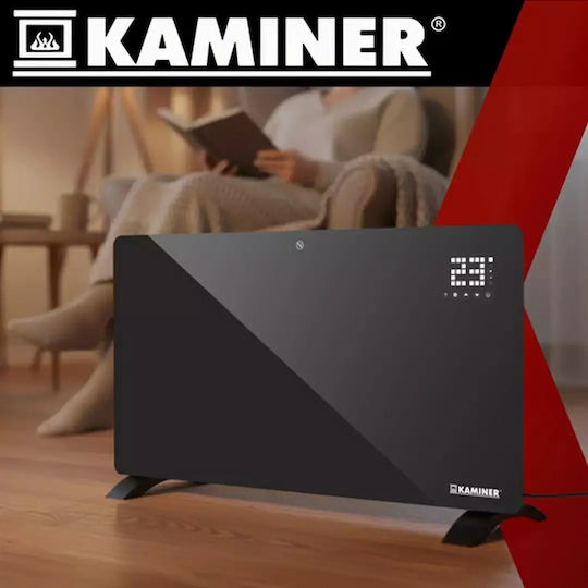 Kaminer Zelva Convector Heater Floor 2500W with Electronic Thermostat and WiFi Black