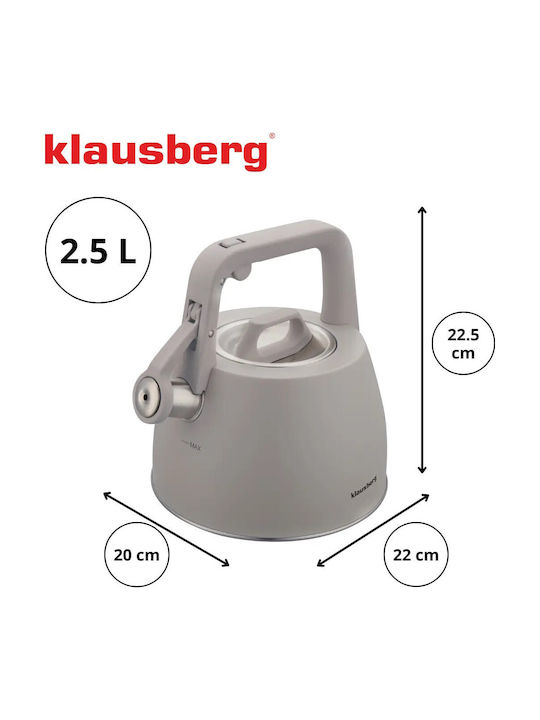 Klausberg Βραστήρας Ανοξείδωτος Γκρι 2500ml