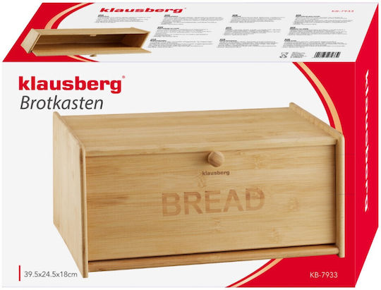 Klausberg Ψωμιέρα από Bamboo Καφέ 39.5x24.5x18cm