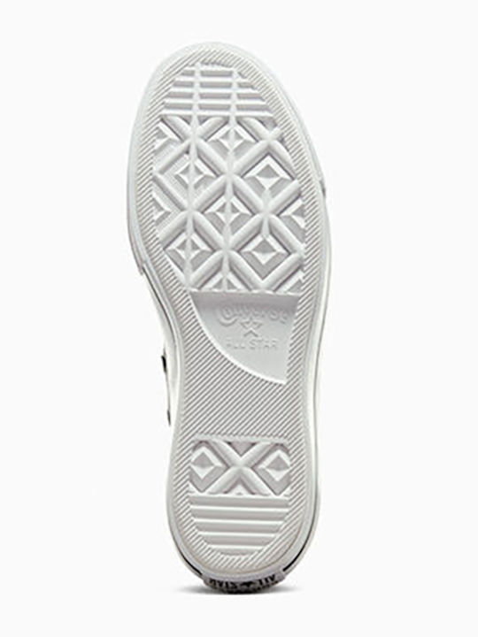 Chuck Taylor All Star Lift Clean Leather Low Top Флатформи Маратонки Черно / Бяло