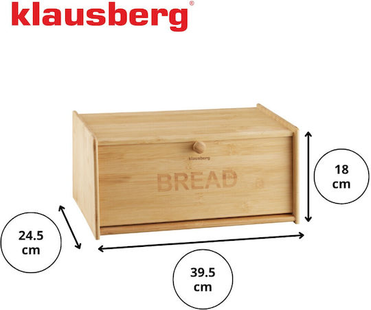 Klausberg Ψωμιέρα από Bamboo Καφέ 39.5x24.5x18cm