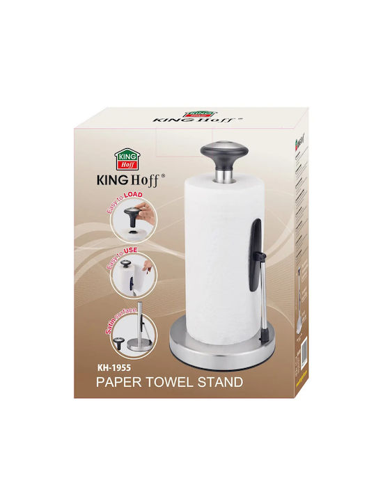 KING Hoff Βάση για Χαρτί Κουζίνας Μεταλλική Γκρι KH-1955