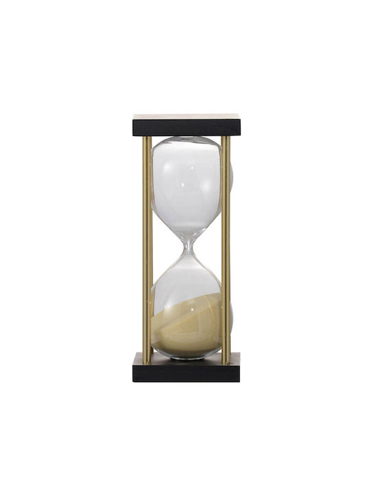 Artekko Clepsidră Decorativă Pentru Birou Din Sticlă 9.5x9.5x25.5 cm În Culoare Neagră