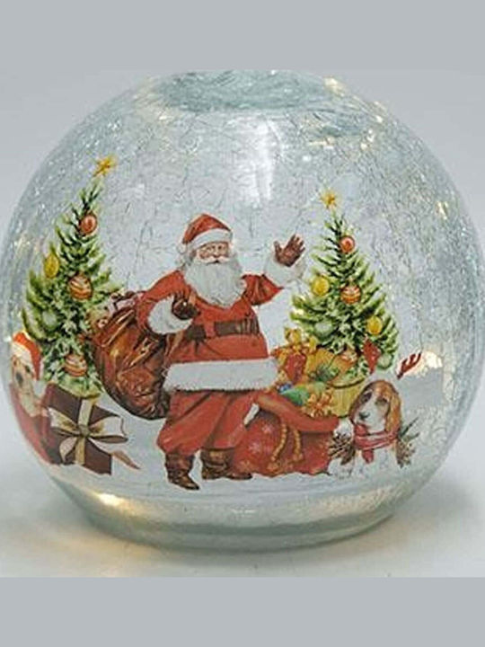 Christmas Illuminated Decorative Jar with Balls 13x14cm