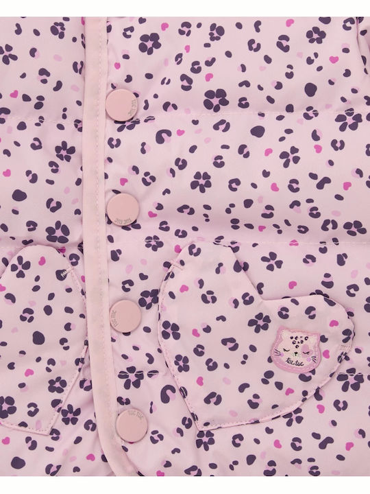 Kids' Casual Jacket with Lining Pink With Purple