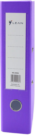A4 Document Binder/75mm Lever Mechanism Fitting Purple