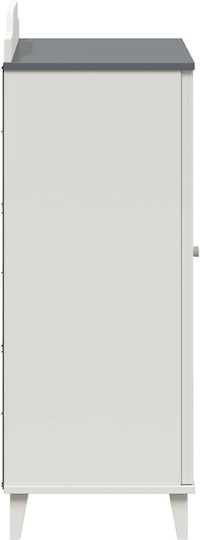 Двойна врата Нтoулάпа Сив 80x40x110см