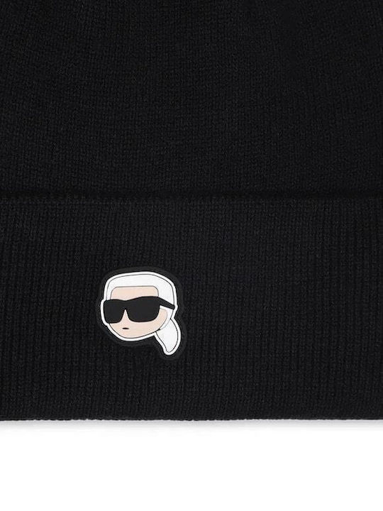 Kids Beanie Knitted Black