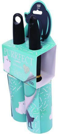 Fusselrollen M Pets Purrfect 60 Stück Grüne 23.7 x 5.75 cm