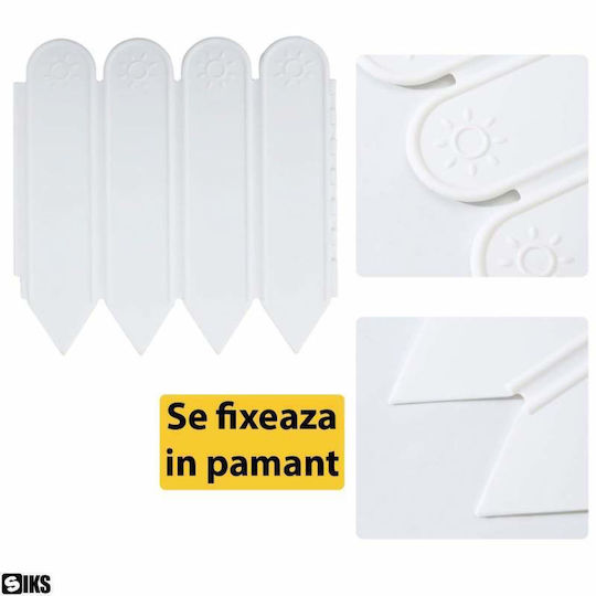Garden Fencing Material 6pcs White