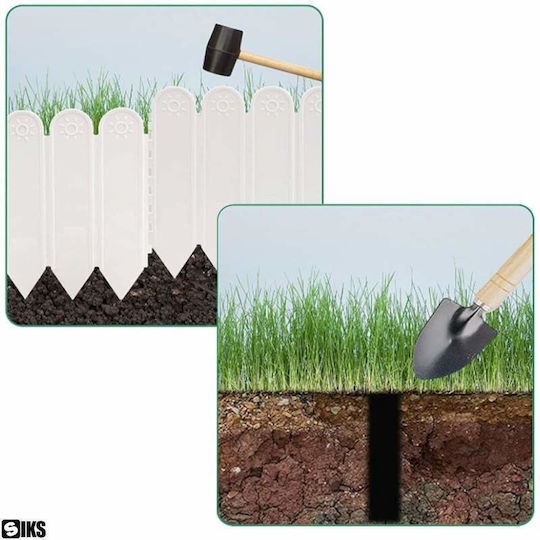 Garden Fencing Material 6pcs White
