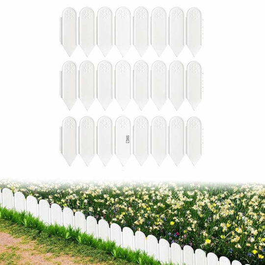 Garden Fencing Material 6pcs White