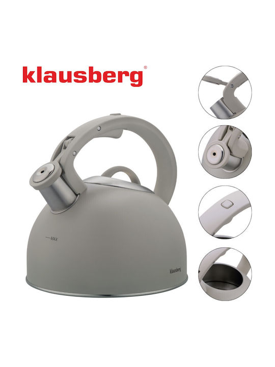 Klausberg Kettle Stainless Steel Gray 2500ml