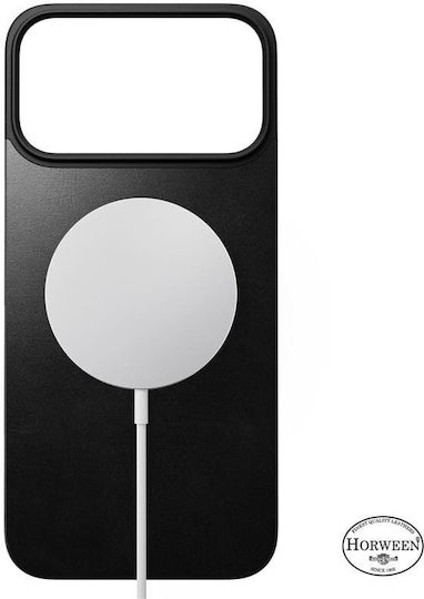Nomad Magnetic Leather Back Cover iPhone 17 Pro Max Compatible with Magsafe Horween Leather Black