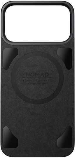 Nomad Magnetic Leather Back Cover iPhone 17 Pro Max Compatible with Magsafe Horween Leather Black