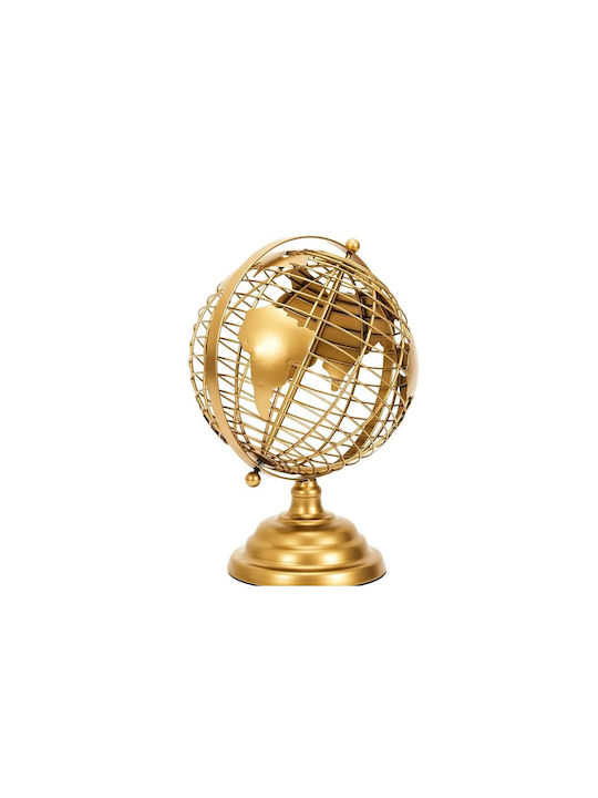 The Home Deco Factory Erde Globus mit Durchmesser 20.5cm. Gold