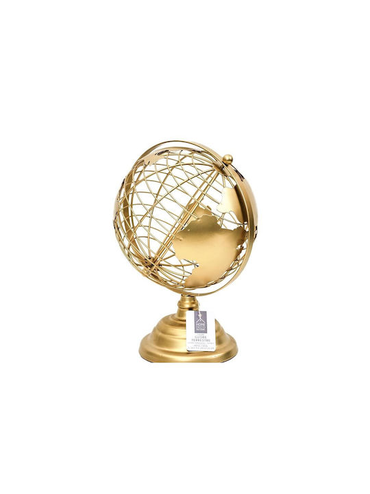 The Home Deco Factory Erde Globus mit Durchmesser 20.5cm. Gold