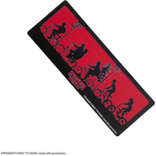 Semn de carte metalic cu siluete Stranger Things