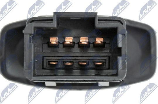 NTY Car Hazard Switch for Renault Symbol 8pin Black
