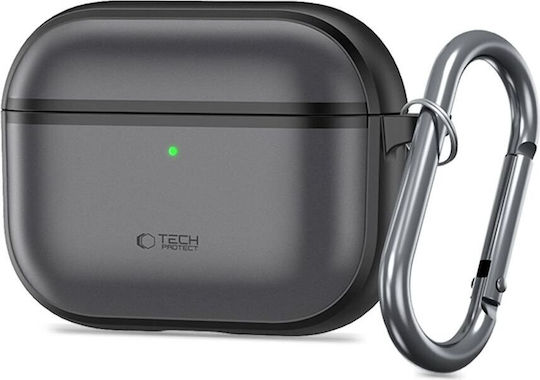 Tech-Protect Magmat Θήκη Σιλικόνης με Γάντζο Matte Black για Apple AirPods Pro 3