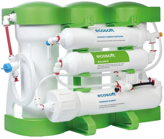 Ecosoft Pure Balance Filtru De Osmosis Inversă 6 Etape 75 Gpd Remineralizare Calciu Magneziu Eficiență Ridicată