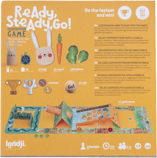 Board Game Ready, Steady, GO for 2-4 Players 5+ Years Old (EN) Londji
