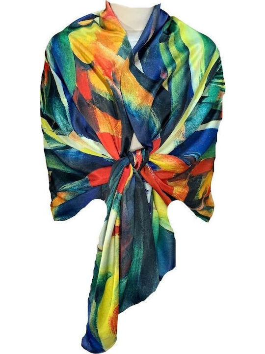 Women's Silk Scarf Green