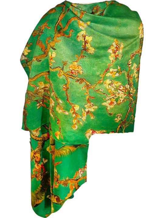 Women's Silk Scarf Green