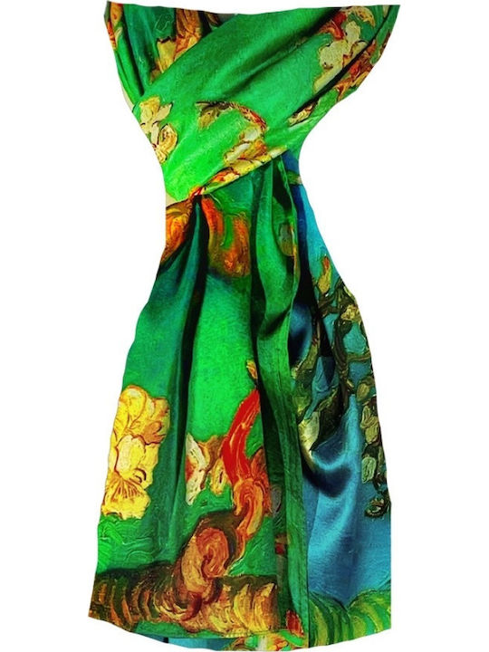 Women's Silk Scarf Green