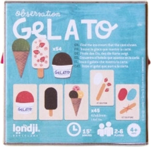 Board Game Gelato for 2-6 Players 4+ Years Old Londji