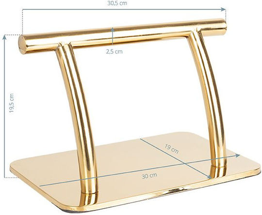 Salon Tech Wheeled Footstool Gold