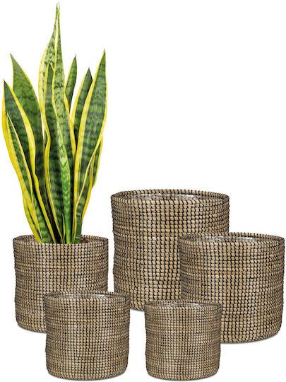Scheurich Planter Wicker Black