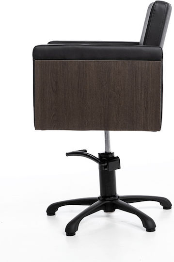 Salon Tech Καρέκλα Ηairdresser Schwarz mit verstellbarer Höhe