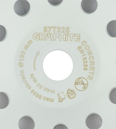 Diamond Grinding Disc 2 Segments 180 X 22.2 Mm Dry Use
